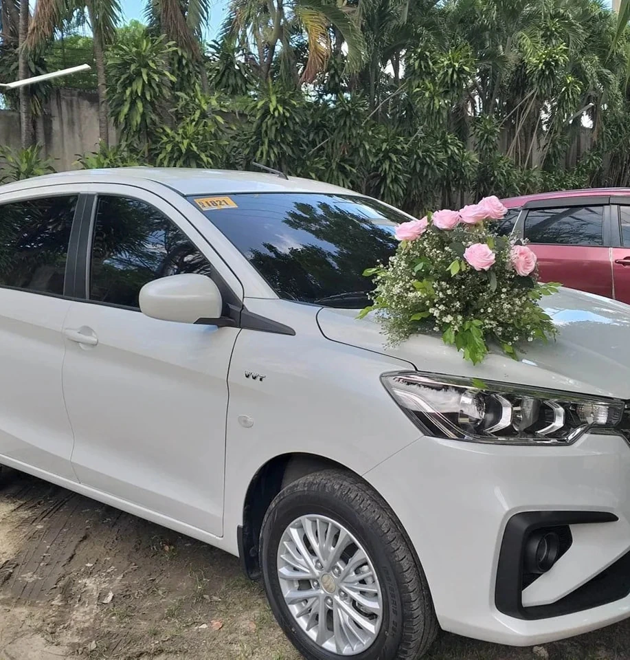 White Bridal Car in Cebu City Philippines by Ron The Go Tours and Services